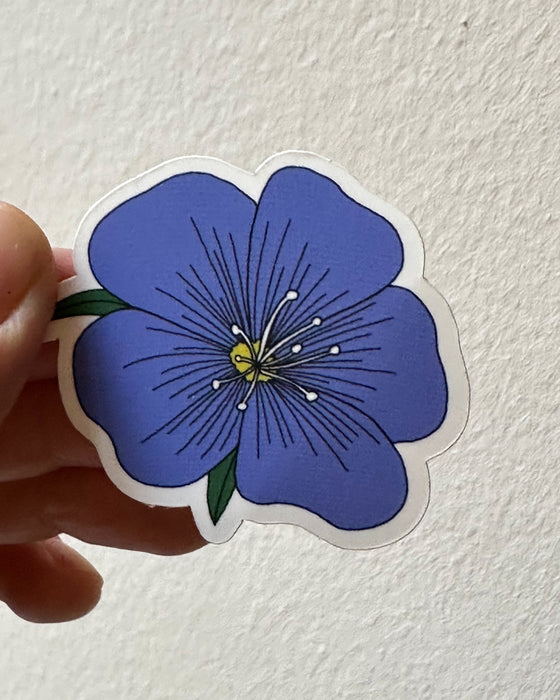 sticker Leinenblüte / linen flower