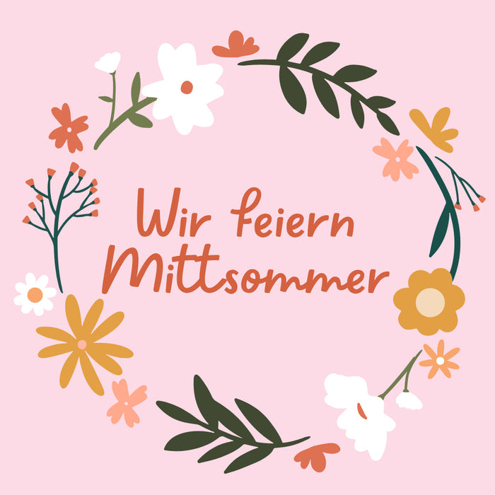 mittsommer blumenkranz