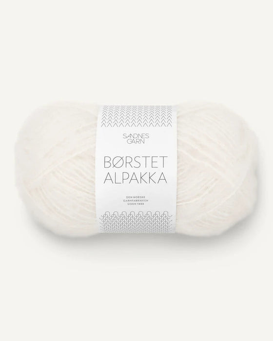 Børstet Alpakka - Alpaka Wolle