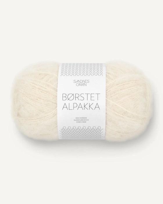 Børstet Alpakka - Alpaka Wolle