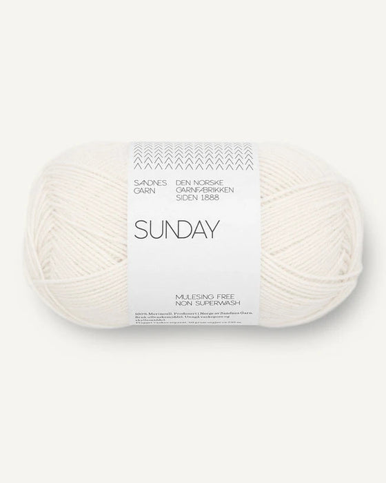 SUNDAY - reine Merinowolle