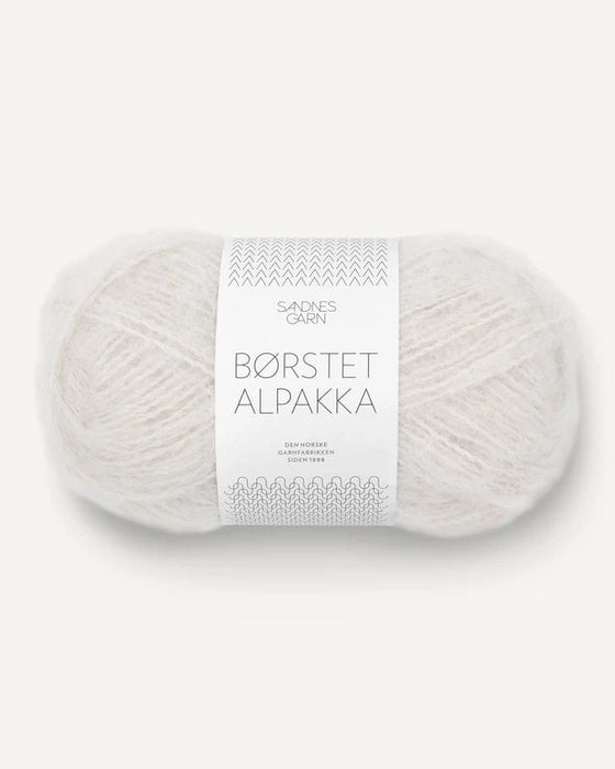 Børstet Alpakka - Alpaka Wolle