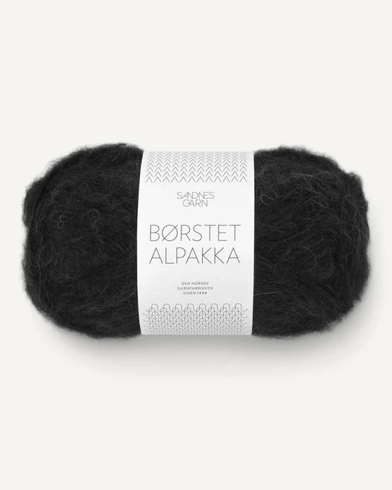 Børstet Alpakka - Alpaka Wolle
