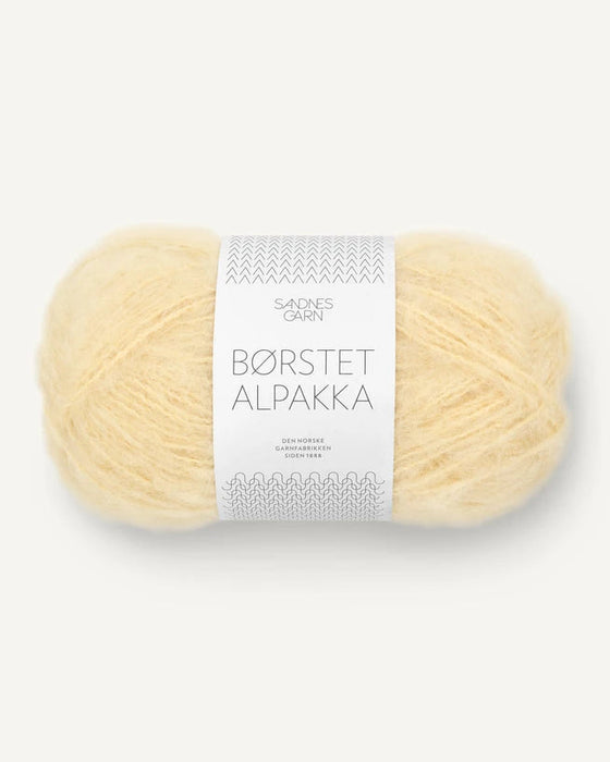 Børstet Alpakka - Alpaka Wolle