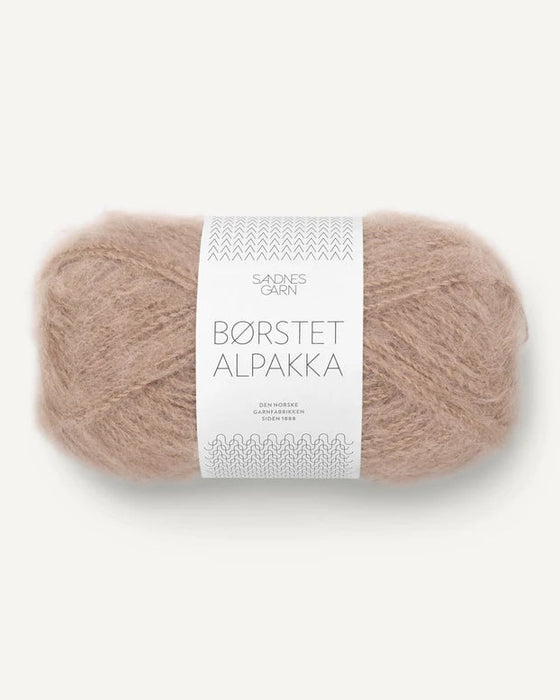 Børstet Alpakka - Alpaka Wolle
