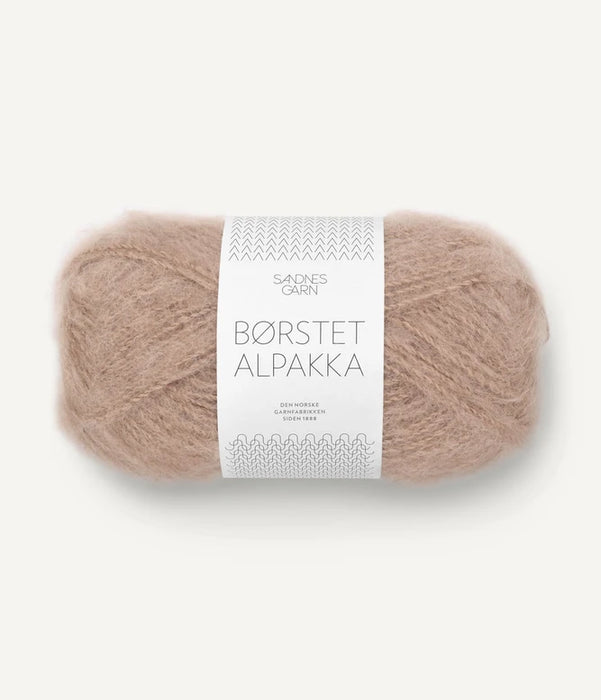 Borstet Alpakka - Alpaka Wolle