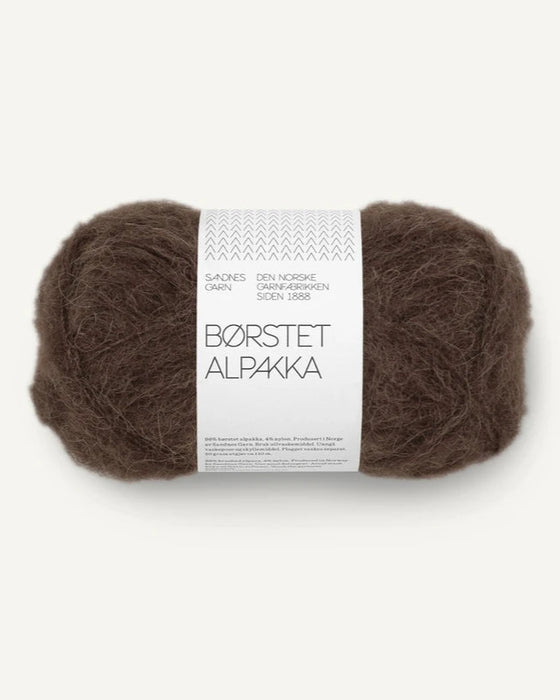 Børstet Alpakka - Alpaka Wolle