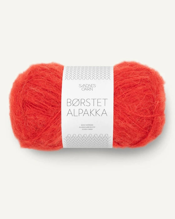 Børstet Alpakka - Alpaka Wolle