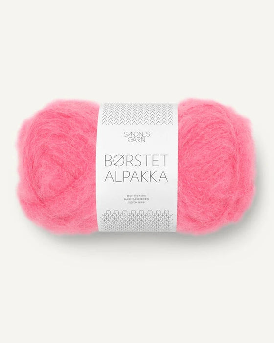 Børstet Alpakka - Alpaka Wolle