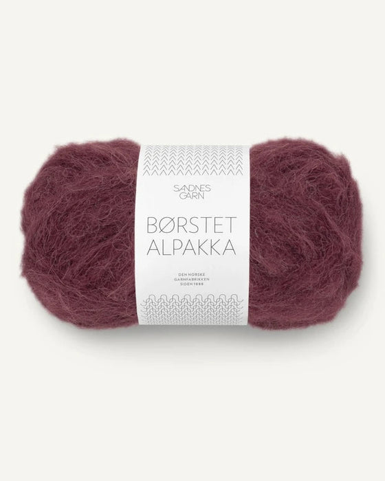 Børstet Alpakka - Alpaka Wolle