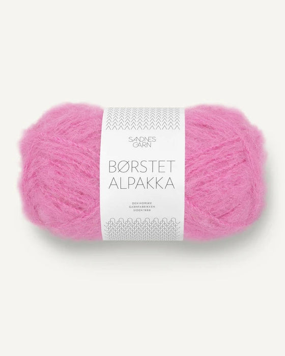 Børstet Alpakka - Alpaka Wolle