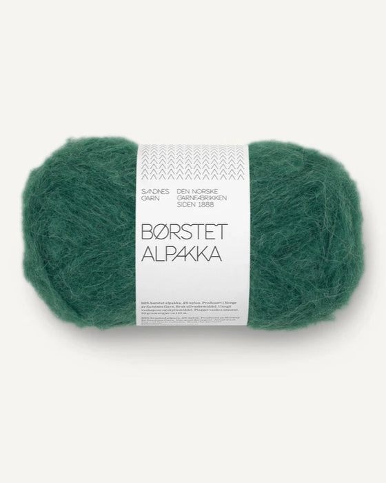 Børstet Alpakka - Alpaka Wolle