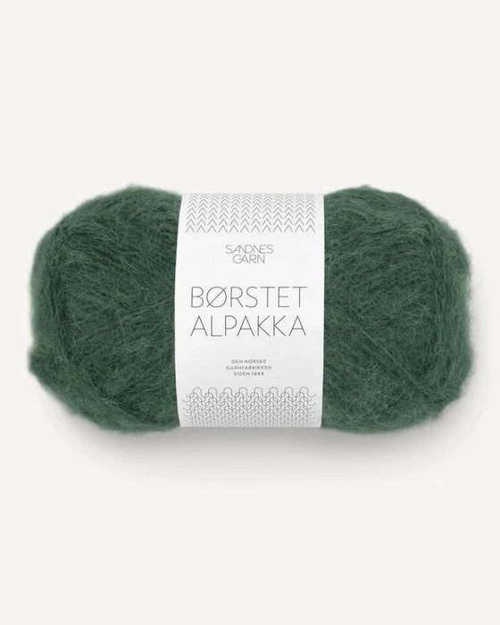 Børstet Alpakka - Alpaka Wolle