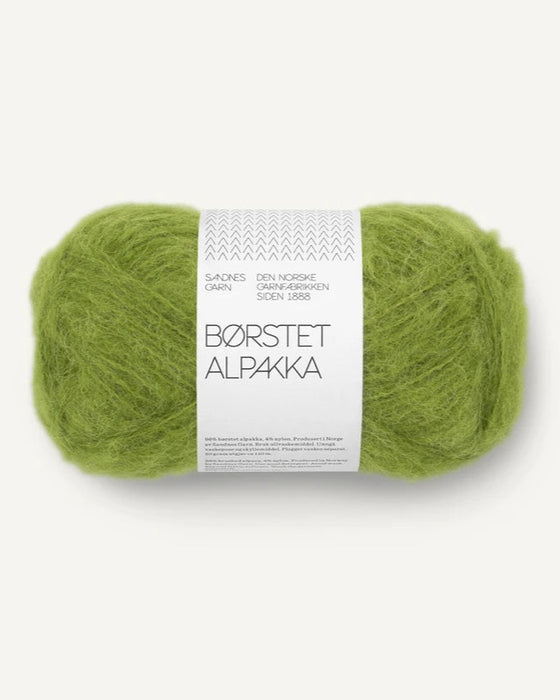 Børstet Alpakka - Alpaka Wolle