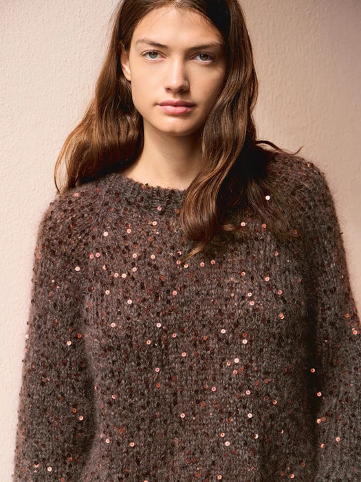 Strickpaket - 25_6 Rookie Sweater Paljett Edition