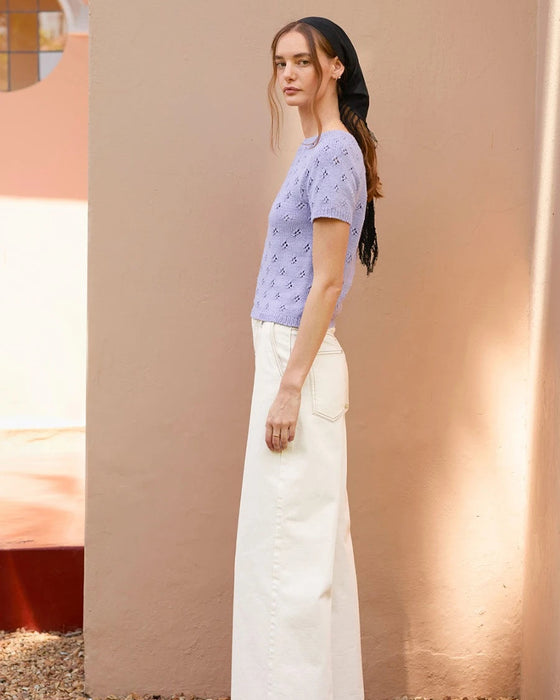 2604_2 Elodie Tee - Strickpaket