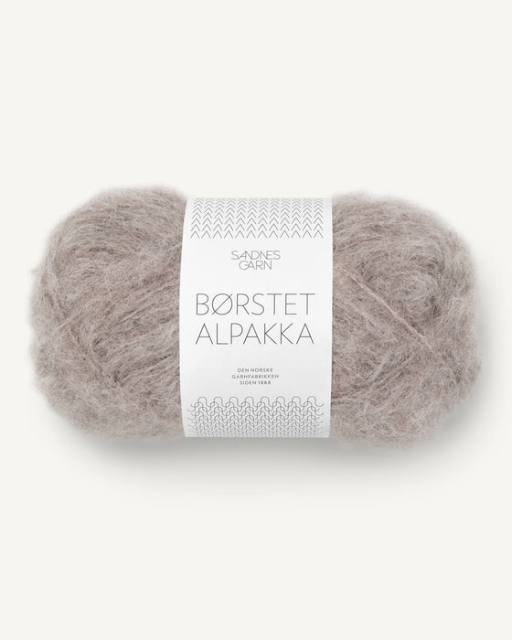 Børstet Alpakka - Alpaka Wolle
