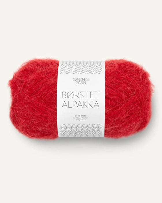 Børstet Alpakka - Alpaka Wolle
