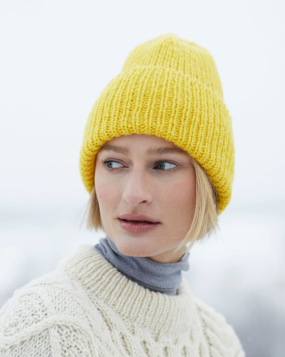 425-4 Billie Ribbenmütze und Fäustlinge - Strickpaket