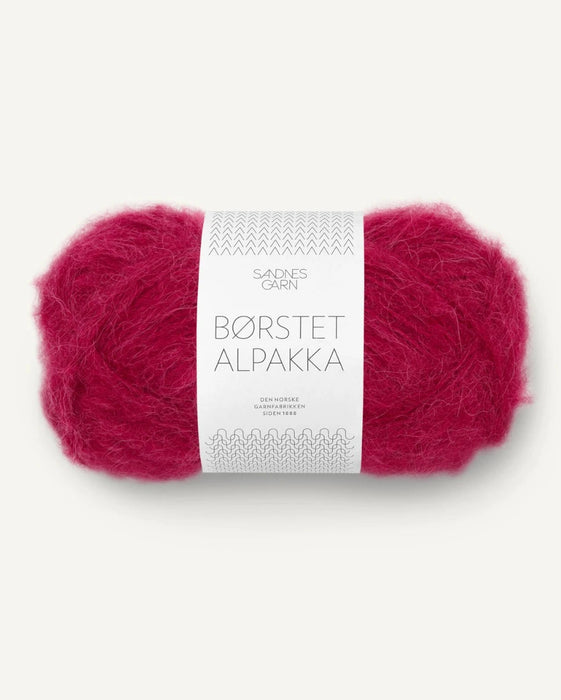 Børstet Alpakka - Alpaka Wolle