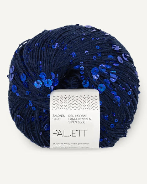 Paljett - Baumwollgarn mit Pailetten