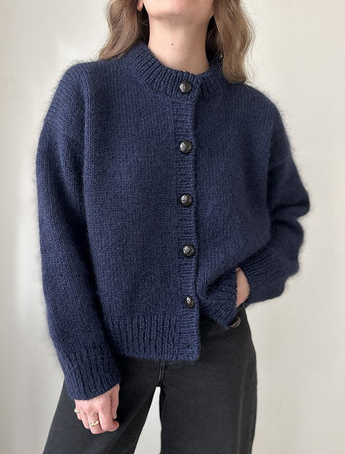 Air Cardigan - Strickpaket (Hjelholts Håndværksgarn + Soft Silk Mohair, Originalgarn)