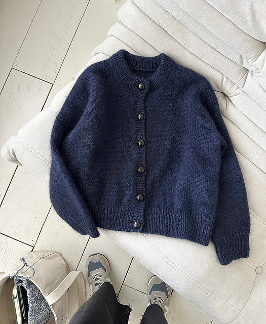 Air Cardigan - Strickpaket (Hjelholts Håndværksgarn + Soft Silk Mohair, Originalgarn)