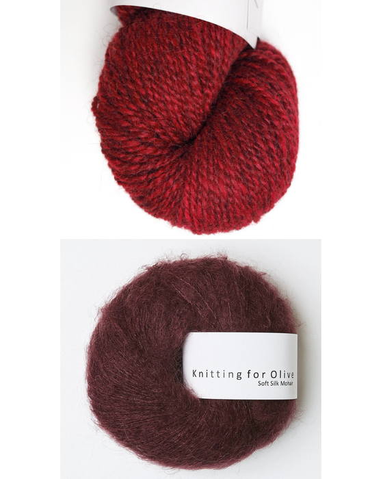 Air Cardigan - Strickpaket (Hjelholts Håndværksgarn + Soft Silk Mohair, Originalgarn)