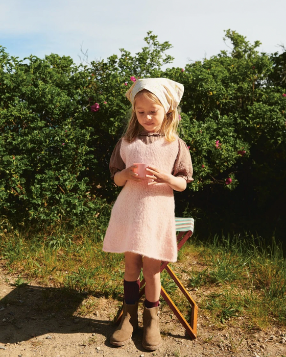 STRICKPAKET Meadow Dress junior - 2506 Weicher Strick für Kinder / Nr. 1