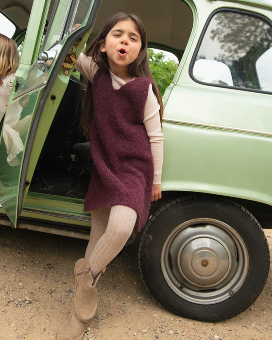 STRICKPAKET Meadow Dress junior - 2506 Weicher Strick für Kinder / Nr. 1