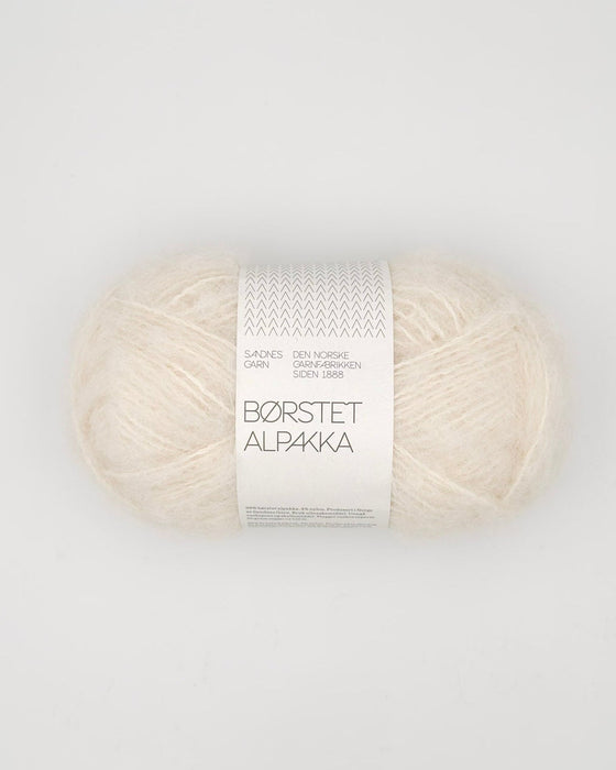 Børstet Alpakka - Alpaka Wolle