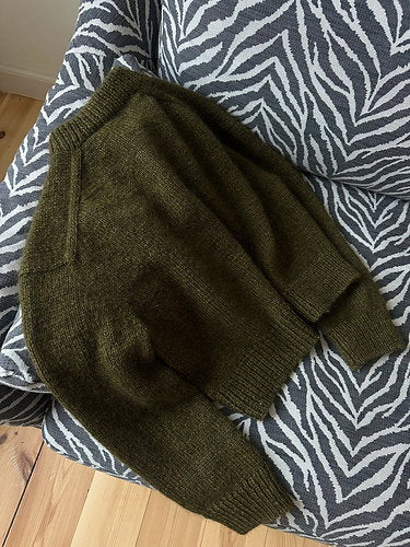 Cardigan No. 11 - Strickpaket (Hjelholts Håndværksgarn + Soft Silk Mohair)