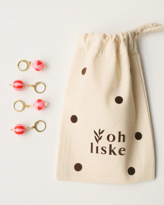 Ohliske Maschenmarkierer Set Pink
