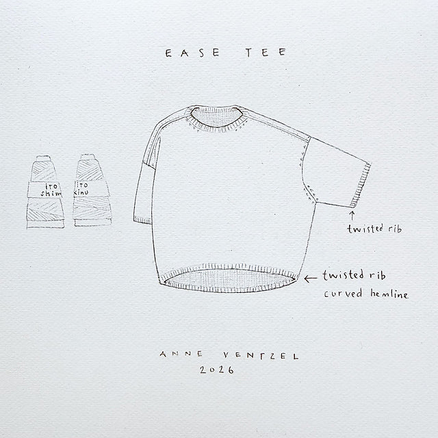 Ease Tee- Strickpaket