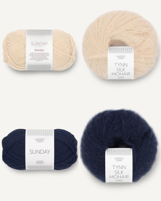 Ida Tee - Strickpaket (Sunday + Tynn Silk Mohair)