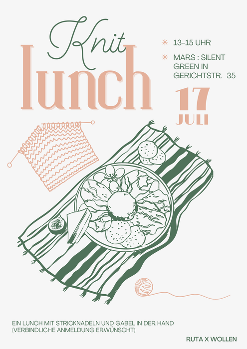 ANMELDUNG: Knit Lunch am 17.07.26 Abschluss