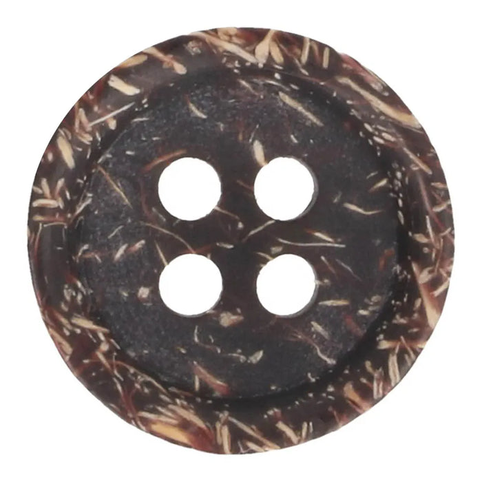 Knopf 4-Loch Kokos 15mm - 1x8Stk