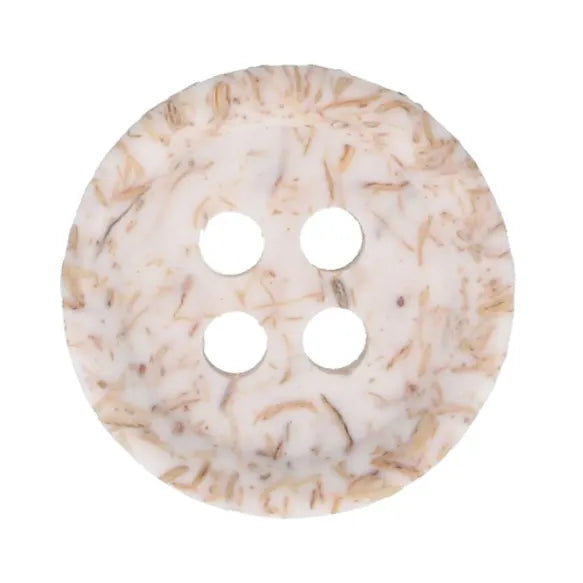 Knopf 4-Loch Kokos 15mm - 1x8Stk