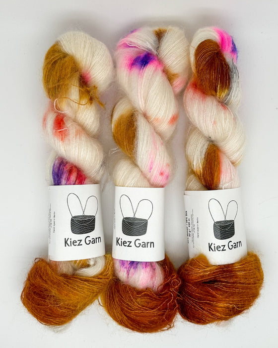 Mohair Silk - handgefärbtes Garn aus Mohair und Seide