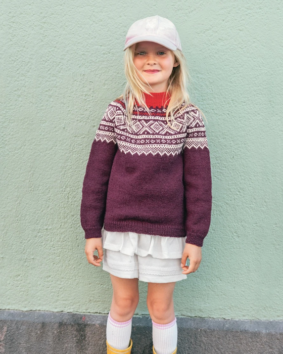 Papieranleitung -  Nr. 2b Marius Pullover Junior mit Tynn Peer Gynt