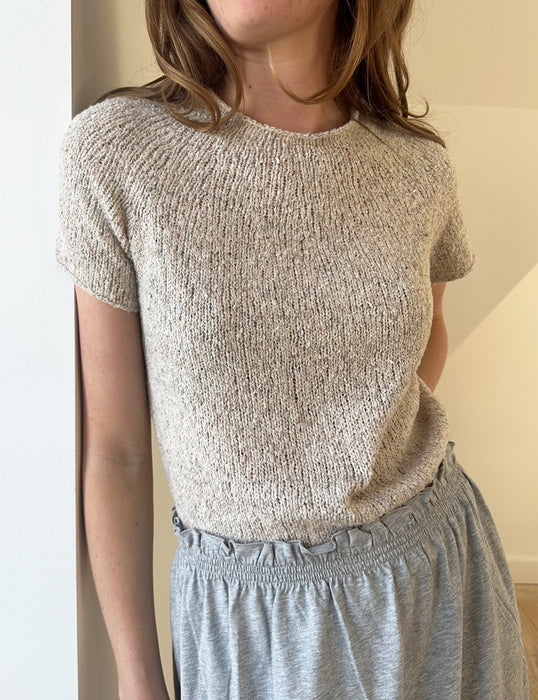 Plain Yoke Tee 19 - Strickpaket