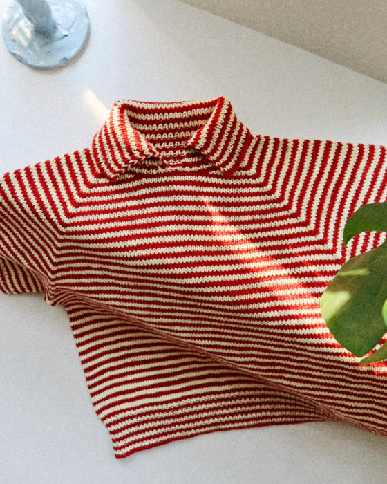 Stripe Overload Polo Tee - Strickpaket