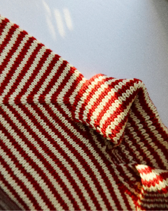 Stripe Overload Polo Tee - Strickpaket