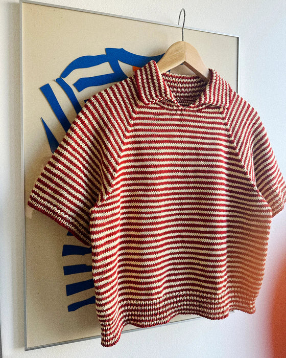 Stripe Overload Polo Tee - Strickpaket
