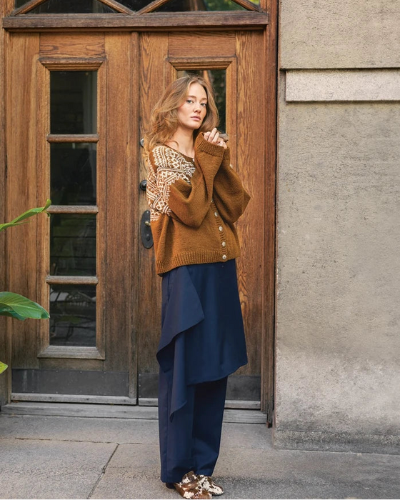 Papieranleitung -  Nr. 6 A+B Setesdal Damenjacke