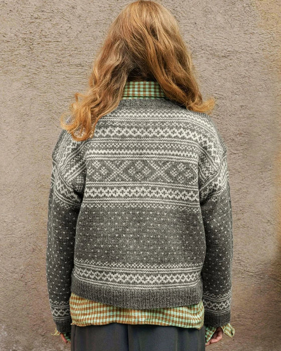 Papieranleitung -  Nr. 6 A+B Setesdal Damenjacke