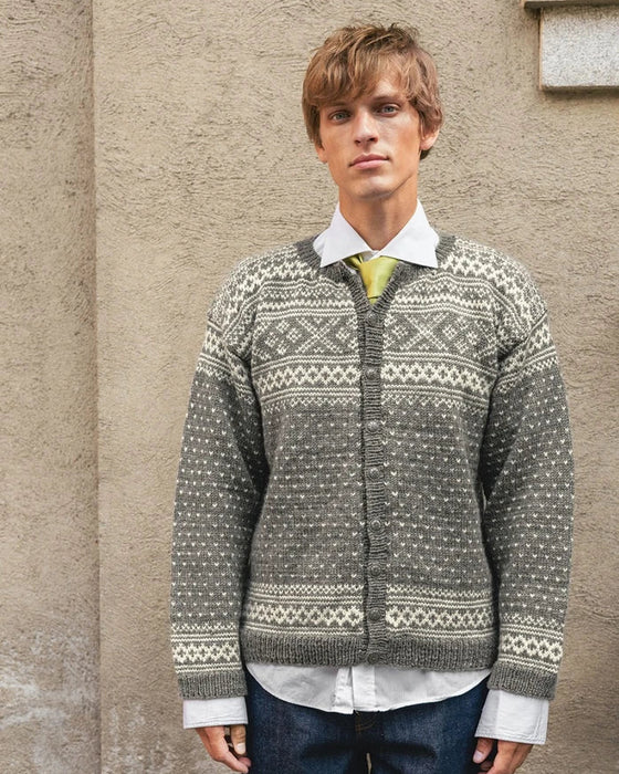 Papieranleitung -  Nr. 7 A+B Setesdal Herrenjacke