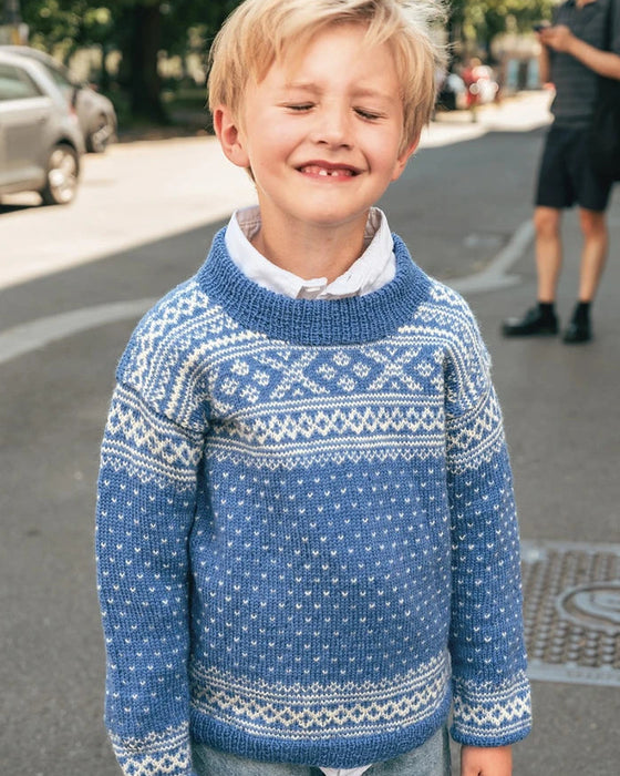 Papieranleitung -  Nr. 4 A+B Setesdal Pullover Junior