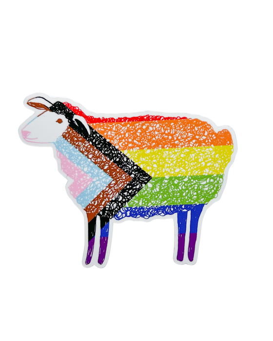 Inklusive Pride Sheep Sticker