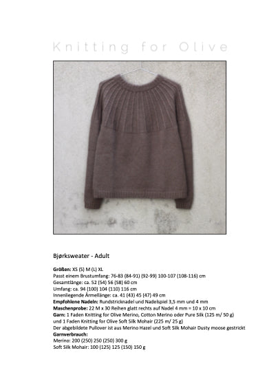 Bjørksweater - Adult